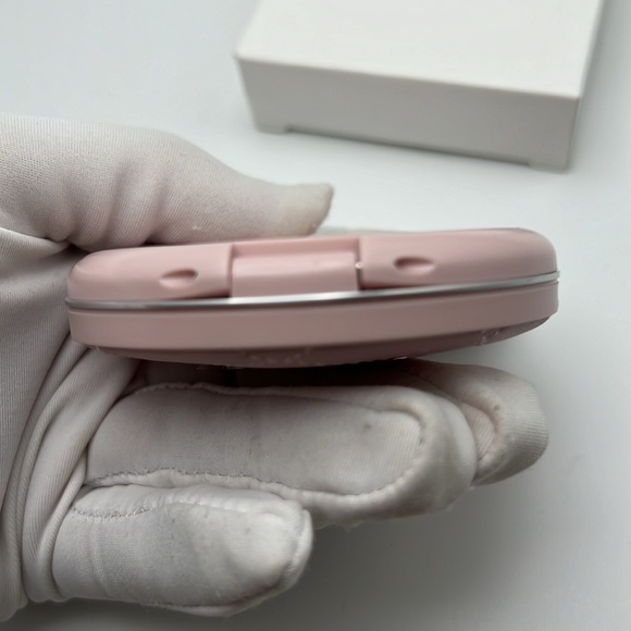 Dior Beauty Double Mirror Silver Logo Pink Quilted Hearth Shape ❤️ NIB Limited - Picture 6 of 14